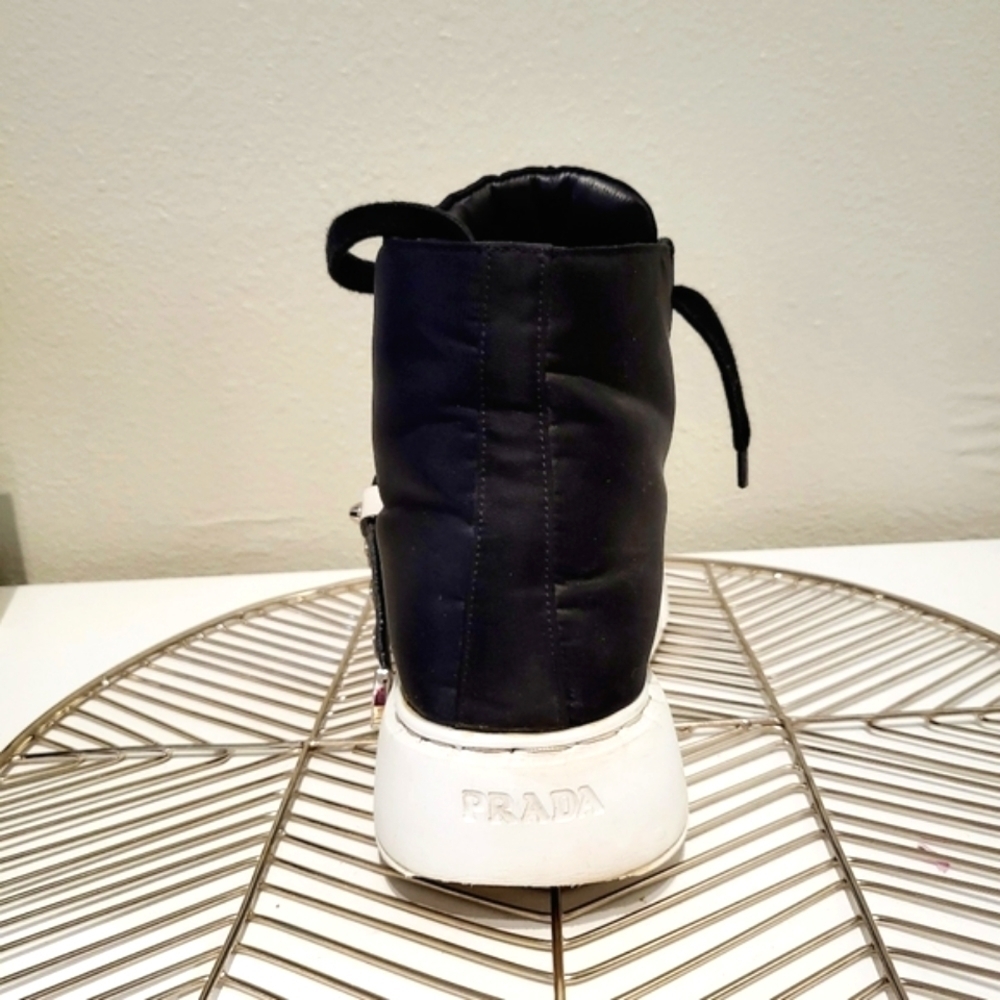 Prada | Tessuto Studded High-Top - Picture 6 of 10